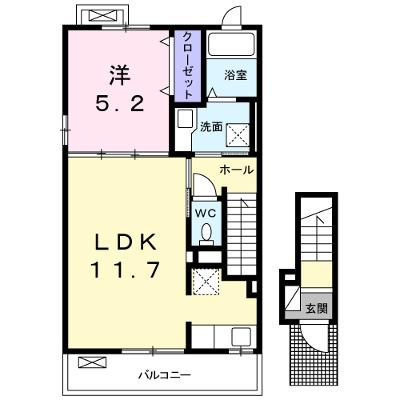 ラ・ペジーブル 201【管理NO：1-023549901-02010】 ★家具家電は申し込み後に搬入します 2026年07月下旬入居可能の物件画像