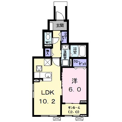 クレール・アンジュⅠ 102【管理NO：1-028586501-01020】 ★家具家電は申し込み後に搬入します 2026年10月上旬入居可能の物件画像