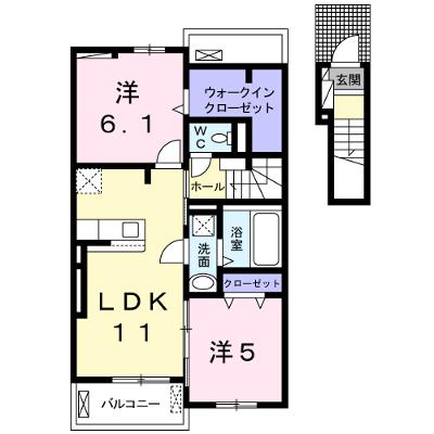 ファー　ビヨンド　Ⅱ 203【管理NO：1-025388102-02030】 ★家具家電は申し込み後に搬入します★ ★2026年09月下旬入居可能★の物件画像