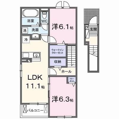 プレシャス　ジェム 203【管理NO：1-027745201-02030】 ★家具家電は申し込み後に搬入します 2026年09月中旬入居可能の物件画像