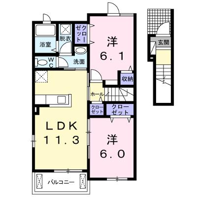 五福ガーデン　Ａ 203【管理NO：1-020457401-02030】 ★家具家電は申し込み後に搬入します★ ★2026年08月下旬入居可能★の物件画像