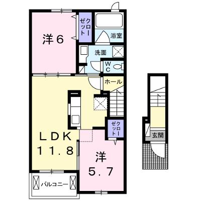 ＴＵＲＮ　ＢＥＲＲＹ 202【管理NO：1-021087201-02020】 ★家具家電は申し込み後に搬入します 2026年07月下旬入居可能の物件画像
