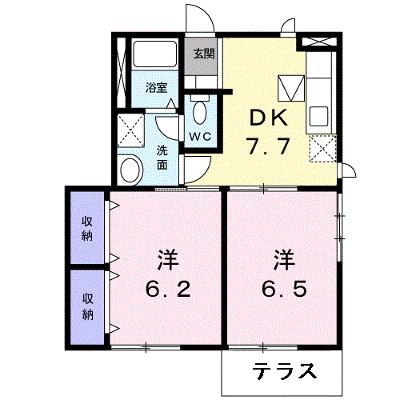 エメ　シャンブルⅢ 101【管理NO：1-010211903-01010】 ★家具家電は申し込み後に搬入します 2026年08月下旬入居可能の物件画像