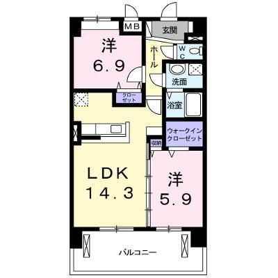 ディアコート中臣 205【管理NO：1-020348401-02050】 ★家具家電は申し込み後に搬入します★ ★2026年09月中旬入居可能★の物件画像