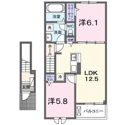 ミモザ 202【管理NO：1-027320501-02020】 ★家具家電は申し込み後に搬入します 2026年08月中旬入居可能の物件画像