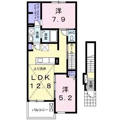 カーサ・カメリア松山インターⅠ 203【管理NO：1-023170101-02030】 ★家具家電は申し込み後に搬入します 2026年07月中旬入居可能の物件画像