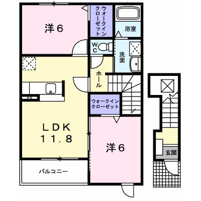 プライム　Ａ 201【管理NO：1-014395601-02010】 ★家具家電は申し込み後に搬入します★の物件画像
