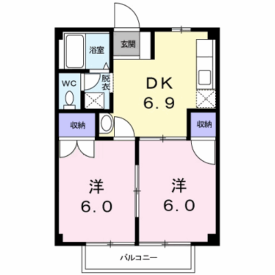 コーポ中岡 201【管理NO：1-002721001-02010】 ★家具家電は申し込み後に搬入します★の物件画像