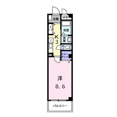 アルモニーＢ 301【管理NO：1-012305701-03010】 ★家具家電は申し込み後に搬入します★ ★2026年09月中旬入居可能★の物件画像