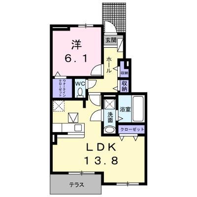 コスモス　Ａ 102【管理NO：1-024048701-01020】 ★家具家電は申し込み後に搬入します★ ★2026年09月中旬入居可能★の物件画像