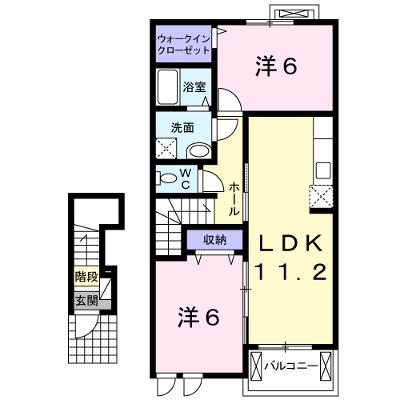 ファミール　メゾン 202【管理NO：1-016550801-02020】 ★家具家電は申し込み後に搬入します★ ★2026年08月下旬入居可能★の物件画像