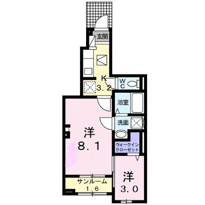 コンフォート・Ｆ 103【管理NO：1-026217701-01030】 ★家具家電は申し込み後に搬入します★の物件画像