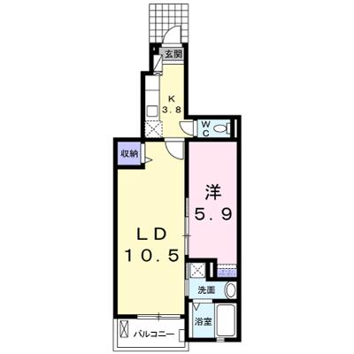 クレメント　ゼファー 105【管理NO：1-020513701-01040】 ★家具家電は申し込み後に搬入します★ ★2026年08月下旬入居可能★の物件画像