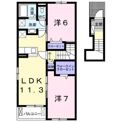 ＰＬＡＩＮ　桃の木 205【管理NO：1-025846401-02050】 ★家具家電は申し込み後に搬入します★の物件画像