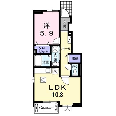 サプリング　オーチャード　Ｂ 105【管理NO：1-017729402-01040】 ★家具家電は申し込み後に搬入します 2026年08月下旬入居可能の物件画像