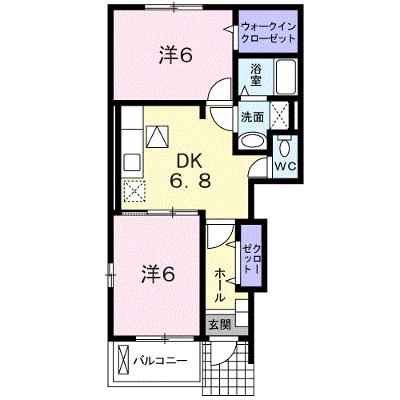 ラージ　Ｋ 101【管理NO：1-015795001-01010】 ★家具家電は申し込み後に搬入します★ ★2026年08月下旬入居可能★の物件画像