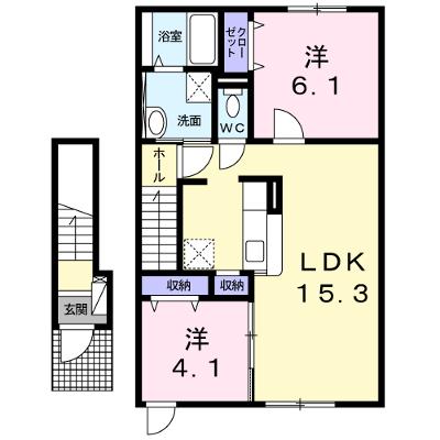 メゾン　ジャンティーユ 202【管理NO：1-021646601-02020】 ★家具家電は申し込み後に搬入します★の物件画像