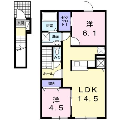 ルーマ　フォンテ 201【管理NO：1-019652601-02010】 ★家具家電は申し込み後に搬入します★の物件画像