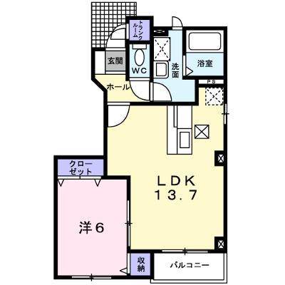 カサデューク東町 101【管理NO：1-013793801-01010】 ★家具家電は申し込み後に搬入しますの物件画像