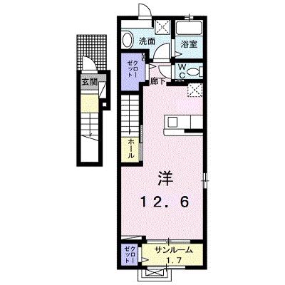 ミニヨン 201【管理NO：1-024668401-02010】 ★家具家電は申し込み後に搬入します 2026年08月中旬入居可能の物件画像