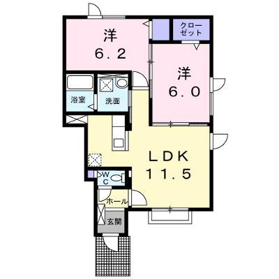 グッドハイム 102【管理NO：1-099210101-01020】 ★家具家電は申し込み後に搬入します 2026年08月下旬入居可能の物件画像