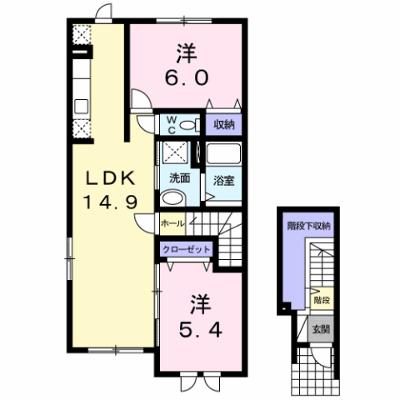 オビイーズ 201【管理NO：1-016998301-02010】 ★家具家電は申し込み後に搬入します★ ★2026年08月中旬入居可能★の物件画像