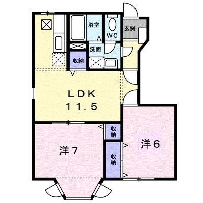 ラコート・フジＢ 103【管理NO：1-010022002-01030】 ★家具家電は申し込み後に搬入します★の物件画像