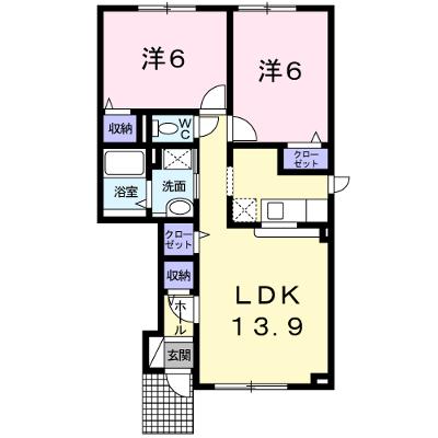 ルタンリッシュ 102【管理NO：1-019557801-01020】 ★家具家電は申し込み後に搬入します★ ★2026年08月下旬入居可能★の物件画像