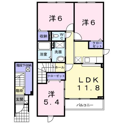 エスポアールＢ 204【管理NO：1-015077202-02040】 ★家具家電は申し込み後に搬入します 2026年08月下旬入居可能の物件画像
