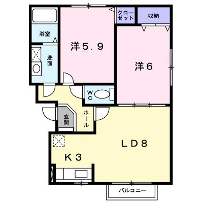 コウジィーコートⅡ 202【管理NO：1-012302601-02020】 ★家具家電は申し込み後に搬入します 2026年09月上旬入居可能の物件画像