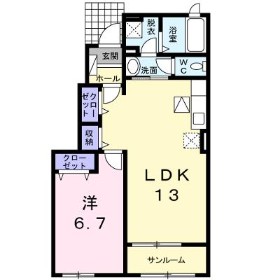 カーサ　プラシード　Ⅲ 102【管理NO：1-022587201-01020】 ★家具家電は申し込み後に搬入します 2026年07月中旬入居可能の物件画像