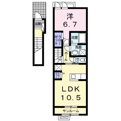 ラ・ボヌール 202【管理NO：1-019595401-02020】 ★家具家電は申し込み後に搬入します 2026年08月中旬入居可能の物件画像