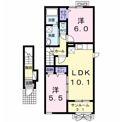 ベルアルモニーⅡ 203【管理NO：1-022301801-02030】 ★家具家電は申し込み後に搬入します 2026年08月下旬入居可能の物件画像