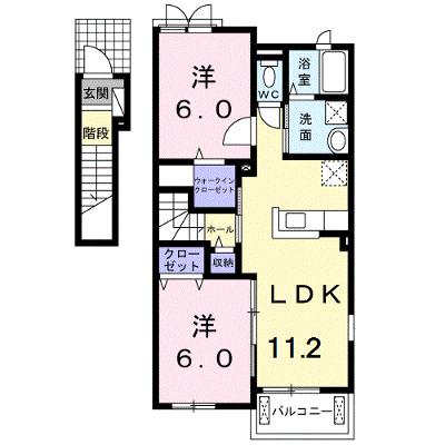 ボニータ・Ｃ 201【管理NO：1-023384403-02010】 ★家具家電は申し込み後に搬入します★の物件画像