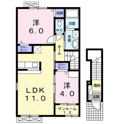 エスパス　コンフォルト 201【管理NO：1-017224601-02010】 ★家具家電は申し込み後に搬入します 2026年08月下旬入居可能の物件画像