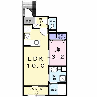 ボヌール 102【管理NO：1-021725101-01020】 ★家具家電は申し込み後に搬入します★ ★2026年08月上旬入居可能★の物件画像