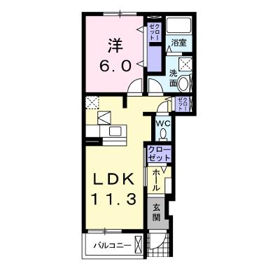 ラ・ルミエールⅠ 106【管理NO：1-018767701-01050】 ★家具家電は申し込み後に搬入します★の物件画像