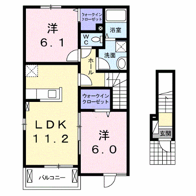 サンライズ日光Ｃ 201【管理NO：1-021960003-02010】 ★家具家電は申し込み後に搬入しますの物件画像