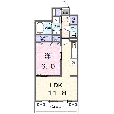 パインズ　グレイス－Ｖ 205【管理NO：1-028632401-02050】 ★家具家電は申し込み後に搬入します★ ★2027年03月上旬入居可能★の物件画像