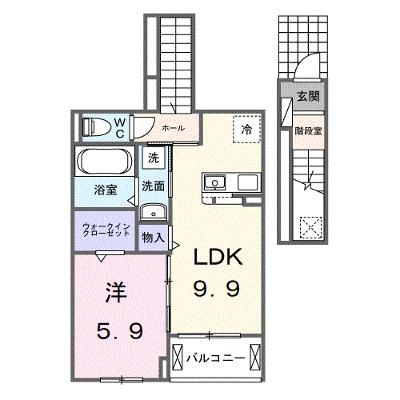 仮称　シエル白岡　Ⅱ 203【管理NO：1-028414902-02030】 ★家具家電は申し込み後に搬入します 2027年02月上旬入居可能の物件画像