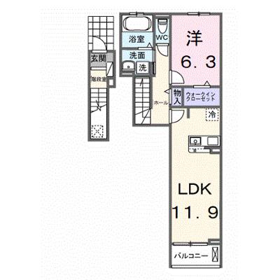 仮称　シエル白岡　Ⅰ 205【管理NO：1-028414901-02050】 ★家具家電は申し込み後に搬入します 2027年02月上旬入居可能の物件画像