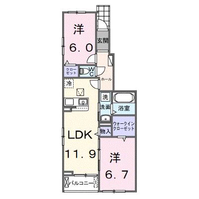 仮称　シエル白岡　Ⅰ 105【管理NO：1-028414901-01050】 ★家具家電は申し込み後に搬入します 2027年02月上旬入居可能の物件画像