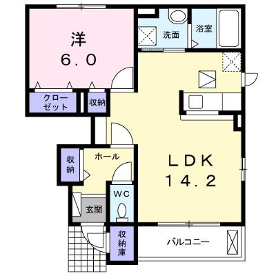アジュールⅡ 104【管理NO：1-022965401-01040】 ★家具家電は申し込み後に搬入します 2026年08月下旬入居可能の物件画像