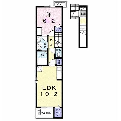 グランツＹＨ　Ⅲ 206【管理NO：1-026424403-02060】 ★家具家電は申し込み後に搬入します 2026年07月下旬入居可能の物件画像
