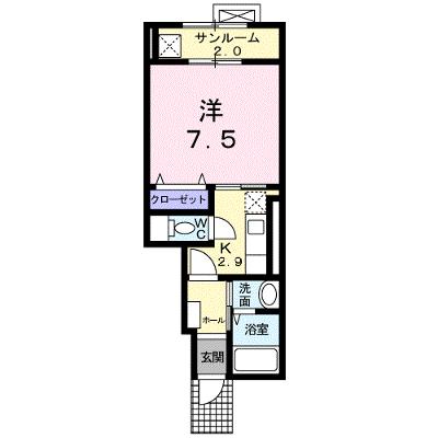 パークサイド　Ⅰ 105【管理NO：1-016544601-01050】 ★家具家電は申し込み後に搬入します★ ★2026年08月下旬入居可能★の物件画像