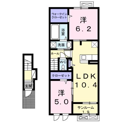 ヴィラ・ブライト西軽井澤Ⅱ 204【管理NO：1-026424501-02040】 ★家具家電は申し込み後に搬入します 2026年08月下旬入居可能の物件画像