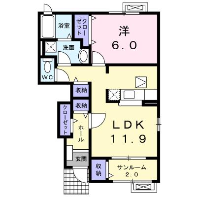 グランドシャンスＢ 103【管理NO：1-014055902-01030】 ★家具家電は申し込み後に搬入します 2026年07月下旬入居可能の物件画像