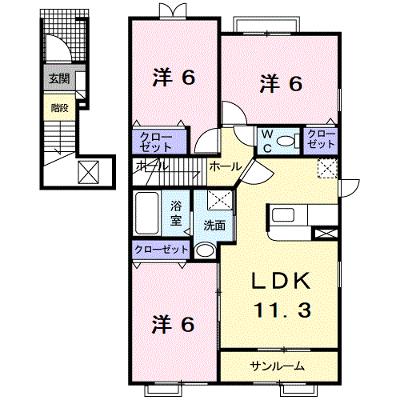 プリムローズＢ 201【管理NO：1-014622302-02010】 ★家具家電は申し込み後に搬入します 2026年08月中旬入居可能の物件画像