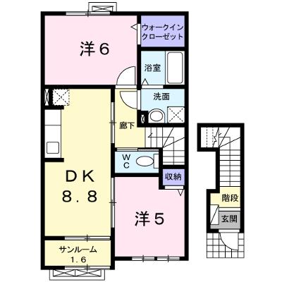 ウッド・ベル 203【管理NO：1-018240201-02030】 ★家具家電は申し込み後に搬入します 2026年08月中旬入居可能の物件画像