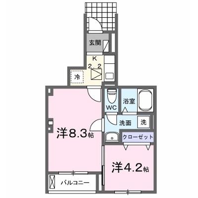 リリー 102【管理NO：1-027486601-01020】 ★家具家電は申し込み後に搬入します★ ★2026年09月中旬入居可能★の物件画像